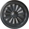 Ekena Millwork Olivia Ceiling Medallion (Fits Canopies up to 2 1/8"), Hand-Painted Pewter, 7 7/8"OD x 1 1/8"P CM07OLPES - alternate 1